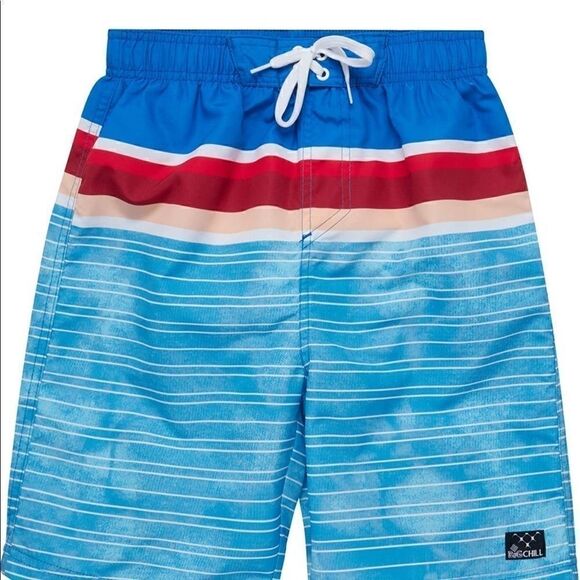 Big Chill Boys' Swim Trunks - UPF 50+ Quick Dry Shark Board Shorts Bathing Suit - Picture 1 of 3